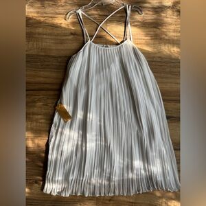 BCBGMaxAzria White Pleated Dress